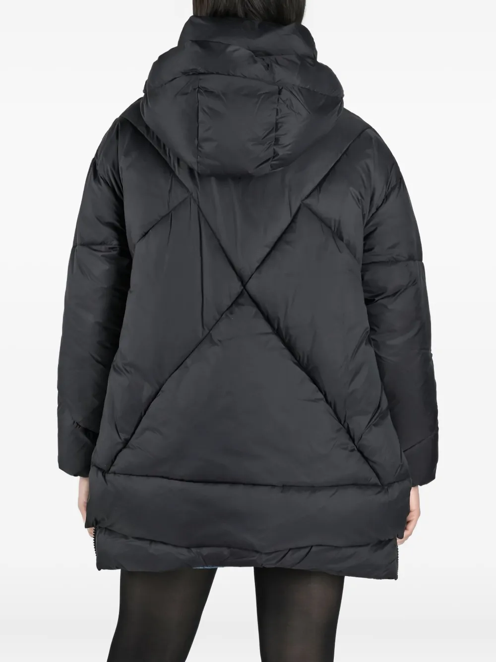 Canadian Eugenie donsjack met capuchon Zwart