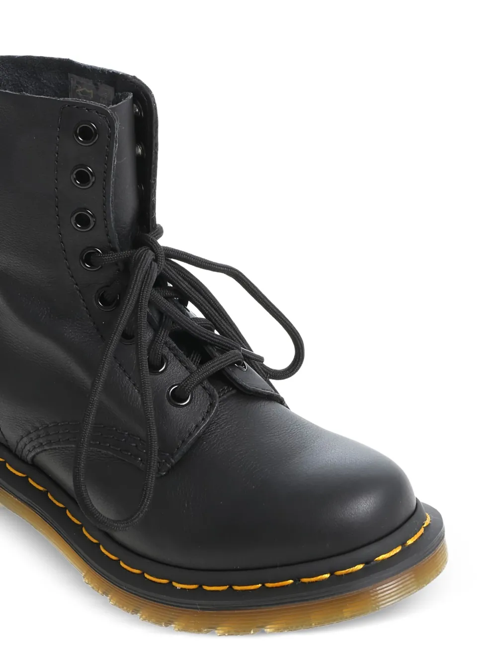 Dr. Martens Leren bikerlaarzen met veters Zwart