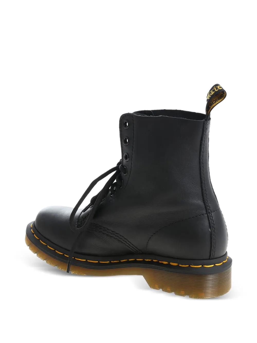 Dr. Martens Leren bikerlaarzen met veters Zwart