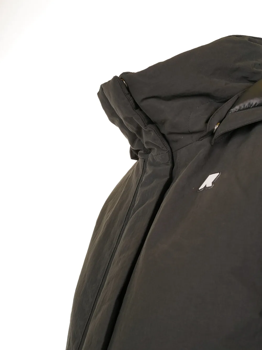 K-way Hooded Parka Coat In Brown