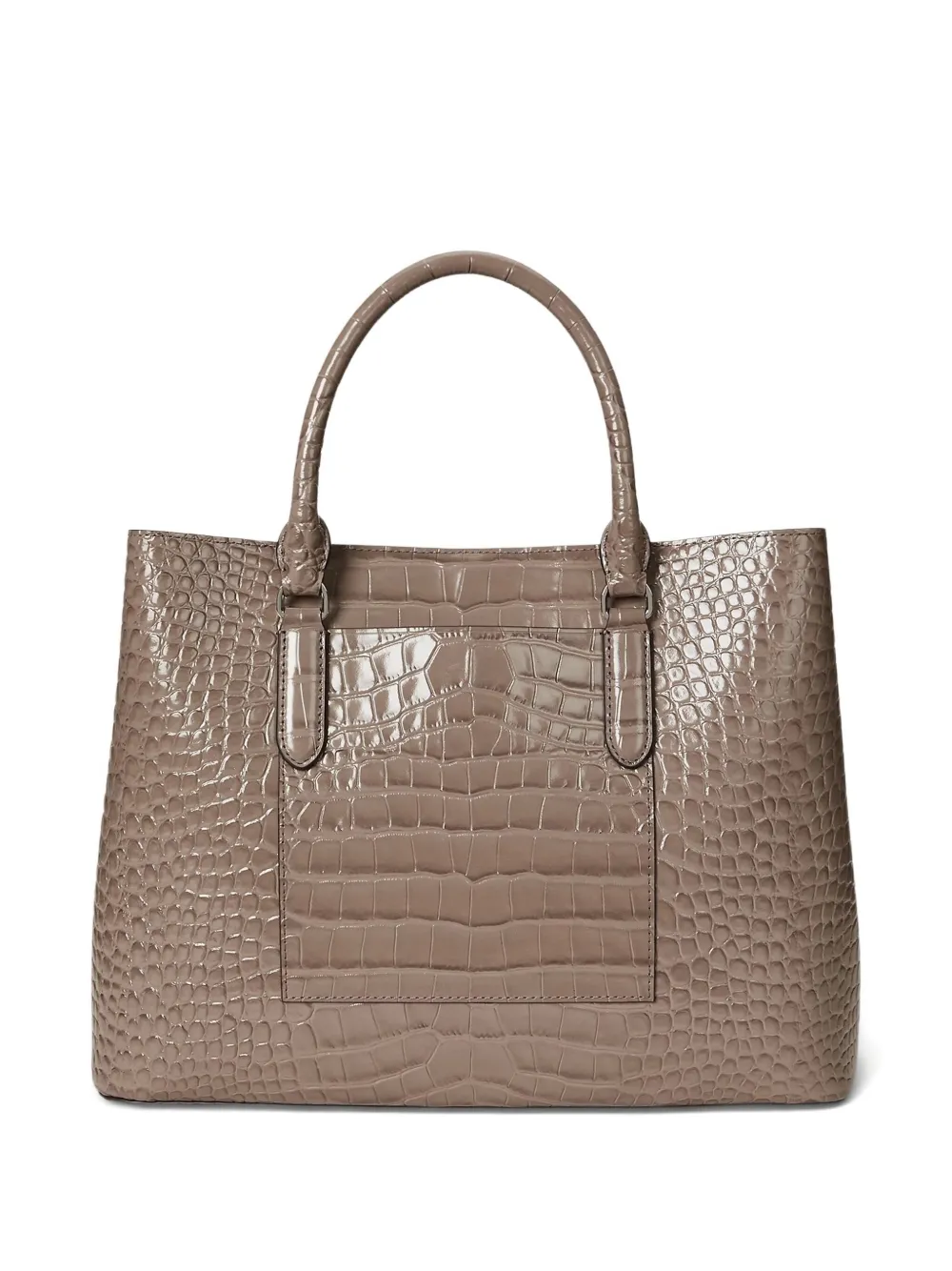 Lauren Ralph Lauren Shopper met leer-reliëf - Beige