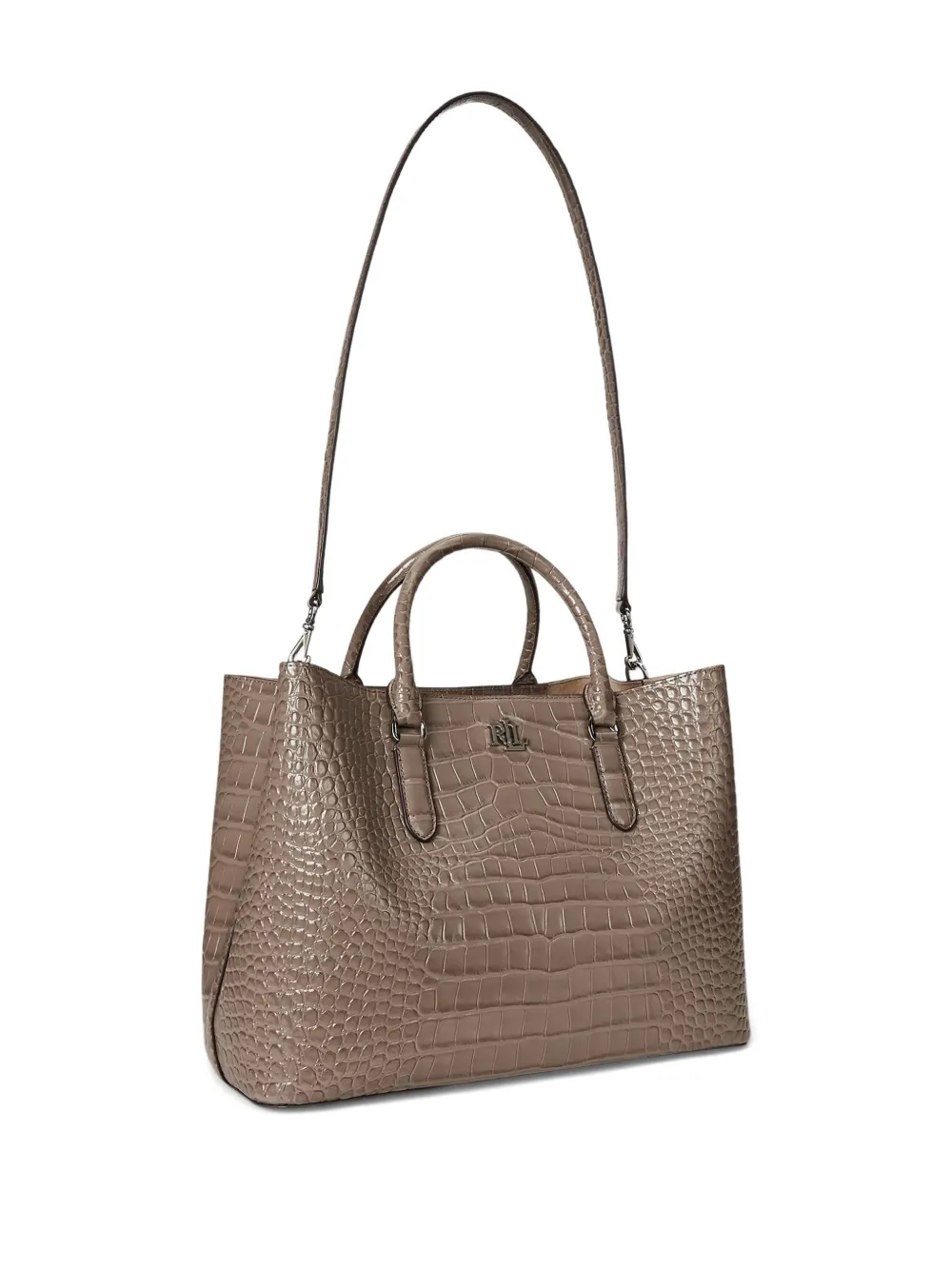 Lauren Ralph Lauren Shopper met leer-reliëf Beige