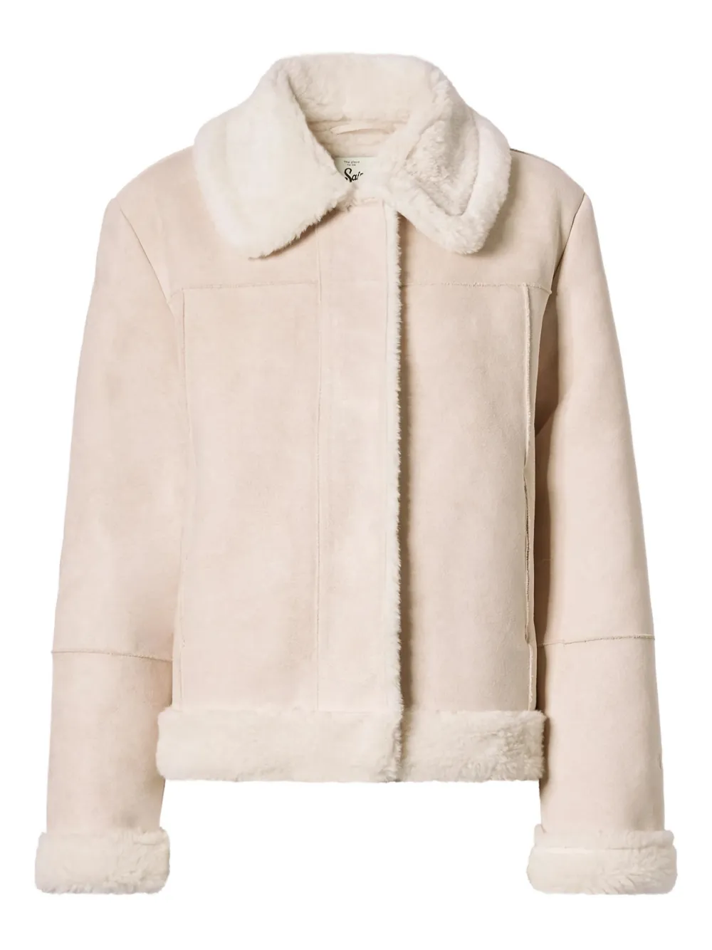 MC2 Saint Barth Lorayne faux-shearling-collar jacket | tons neutres | Image 1