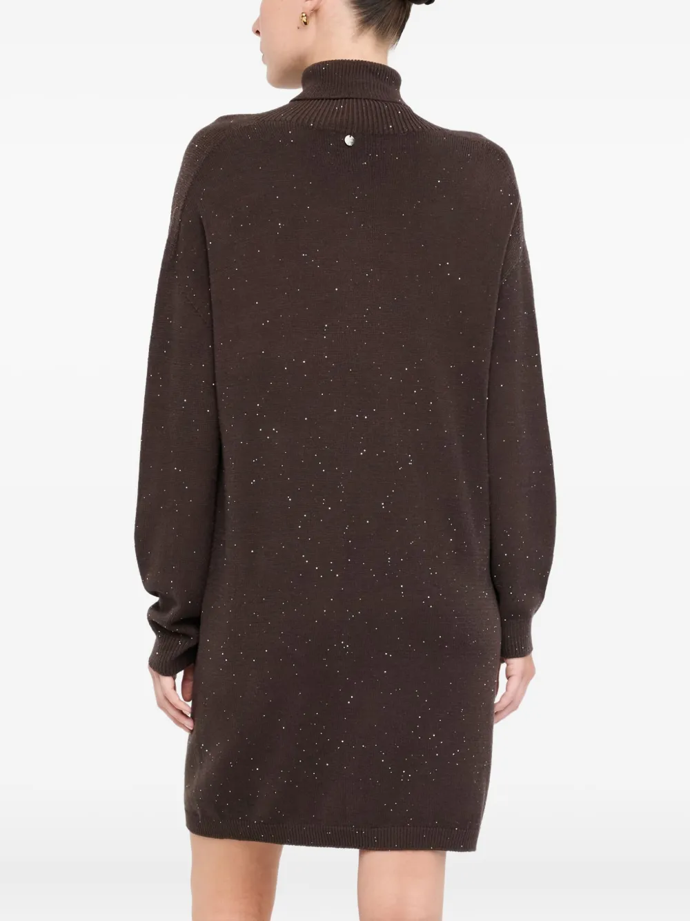 LIU JO Jurk met col Bruin