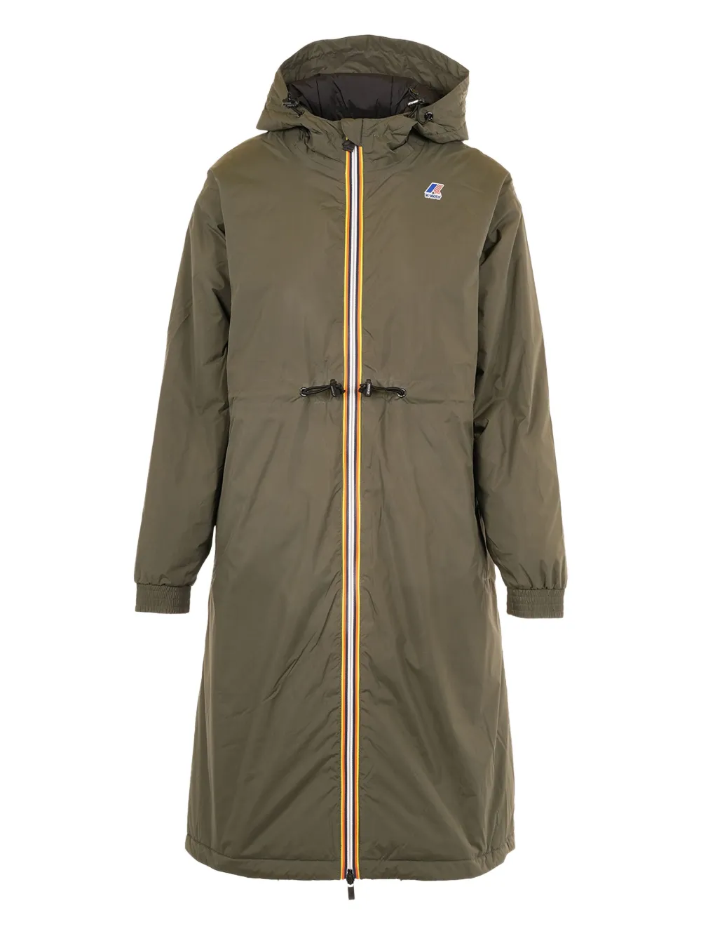 K-Way Delia zip-fastening parka coat | Green | Image 1