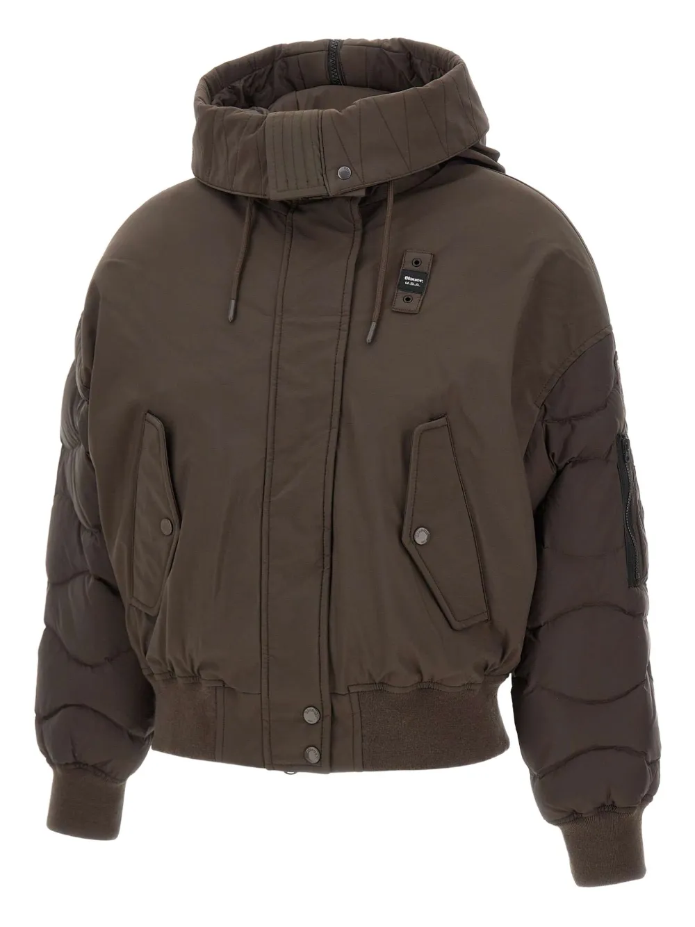 Blauer Harley Puffer Jacket In Brown
