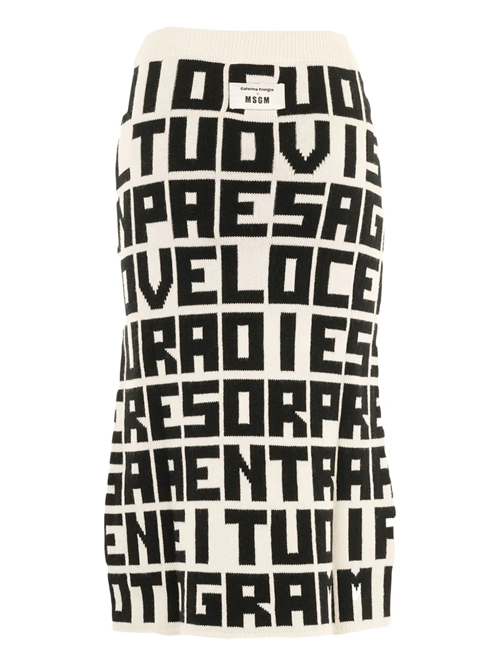 MSGM x Caterina Frongia jupe mi-longue | blanc | Image 1