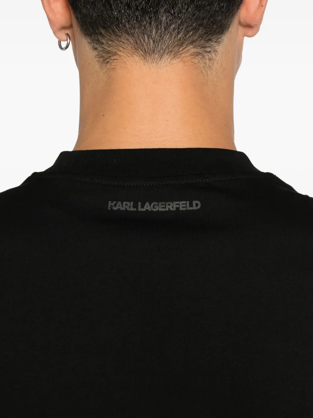 Karl Lagerfeld Jeans T-shirt met logoprint Zwart