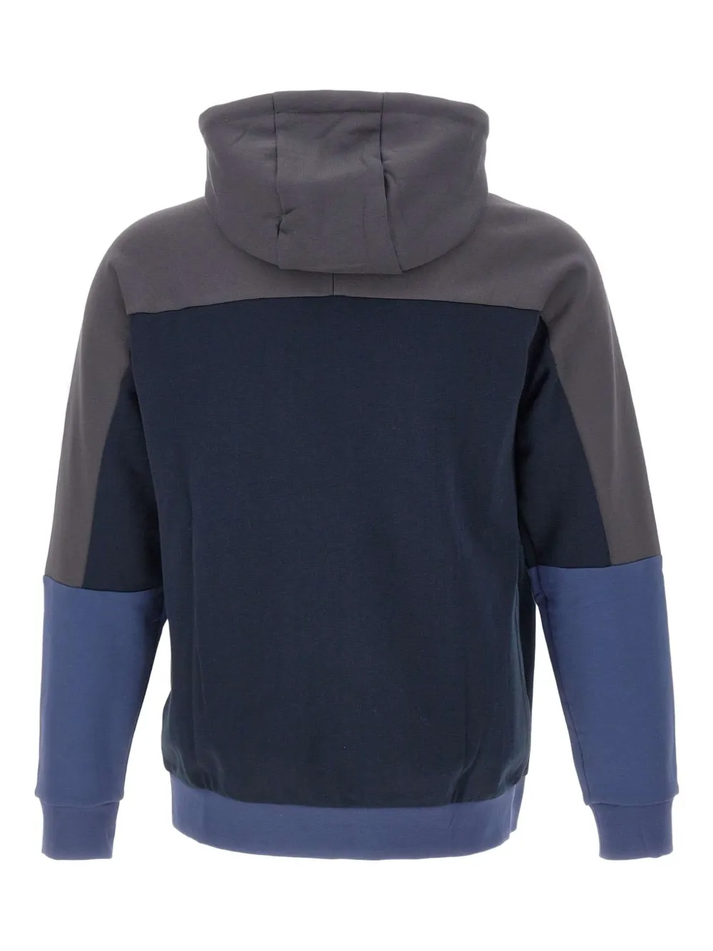 Ea7 Emporio Armani Hoodie met colourblocking Blauw