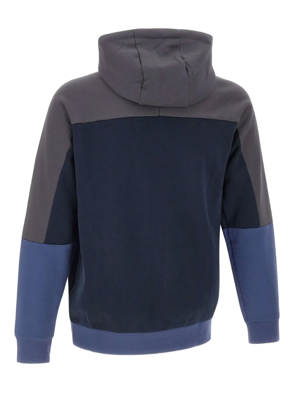 Ea7 Emporio Armani Hoodie met colourblocking Blauw