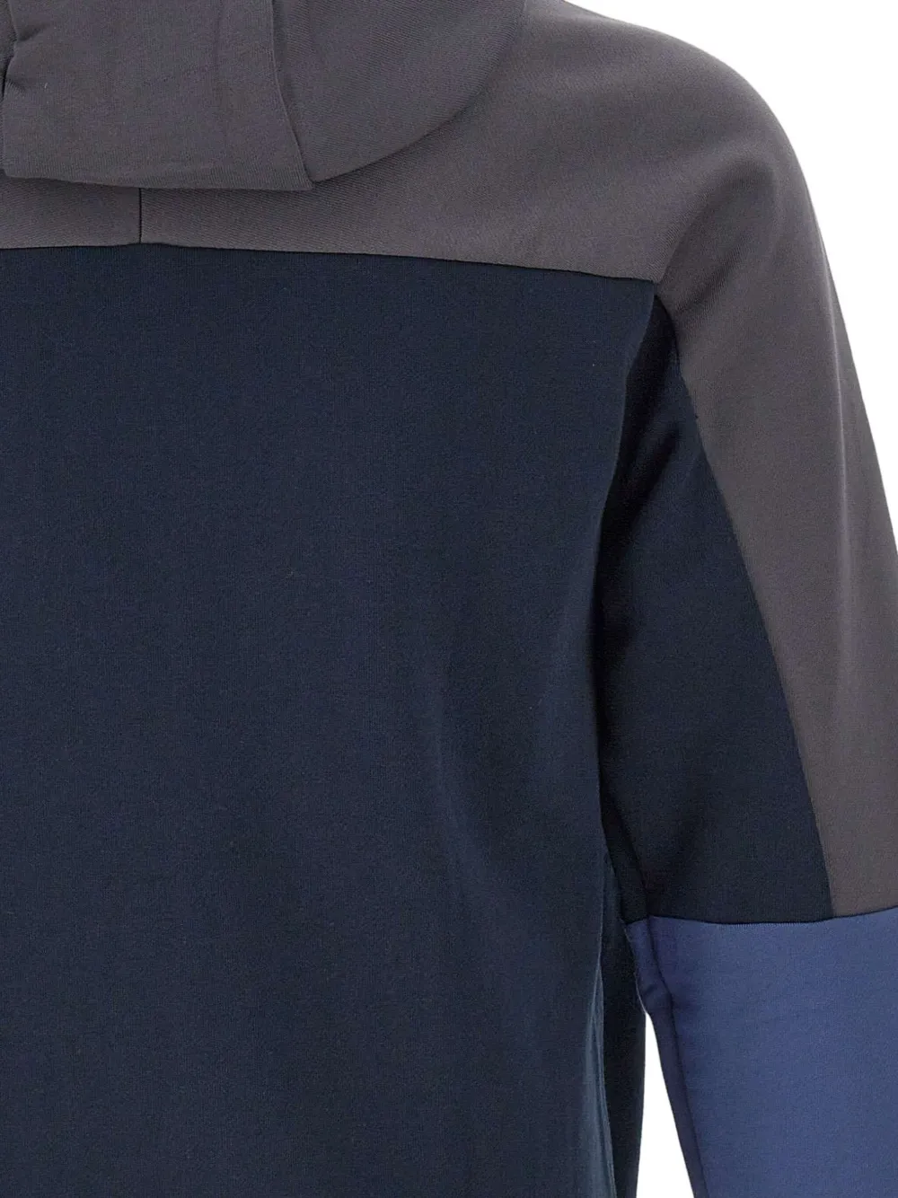 Ea7 Emporio Armani Hoodie met colourblocking Blauw