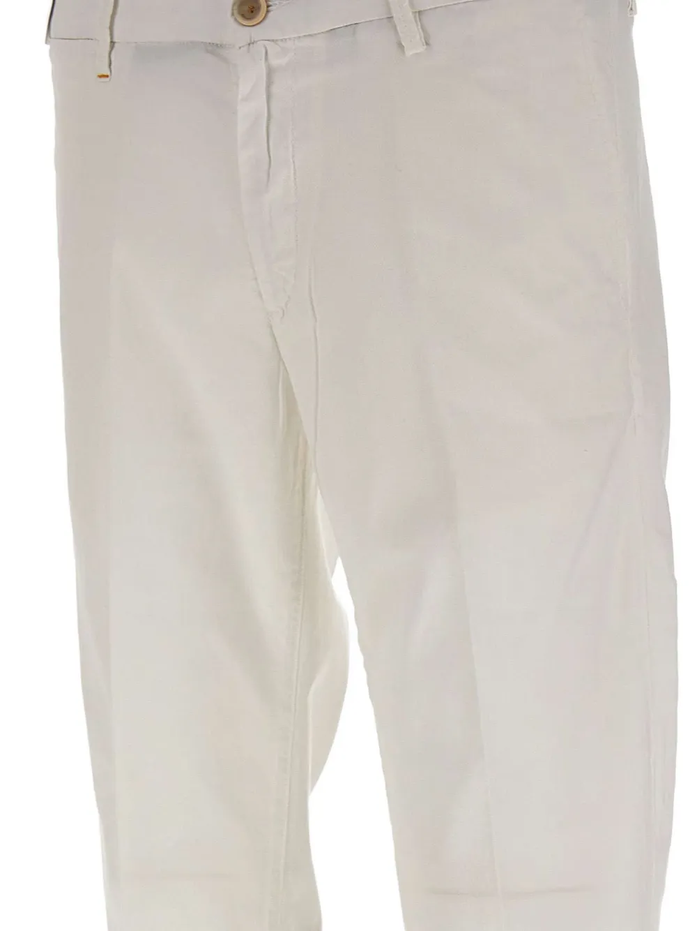 Re-hash Logo Button Chinos Trousers In White