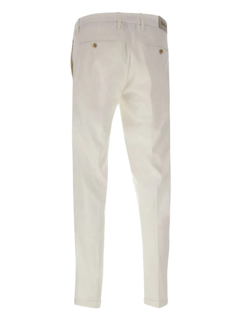 Re-hash Logo Button Chinos Trousers In White