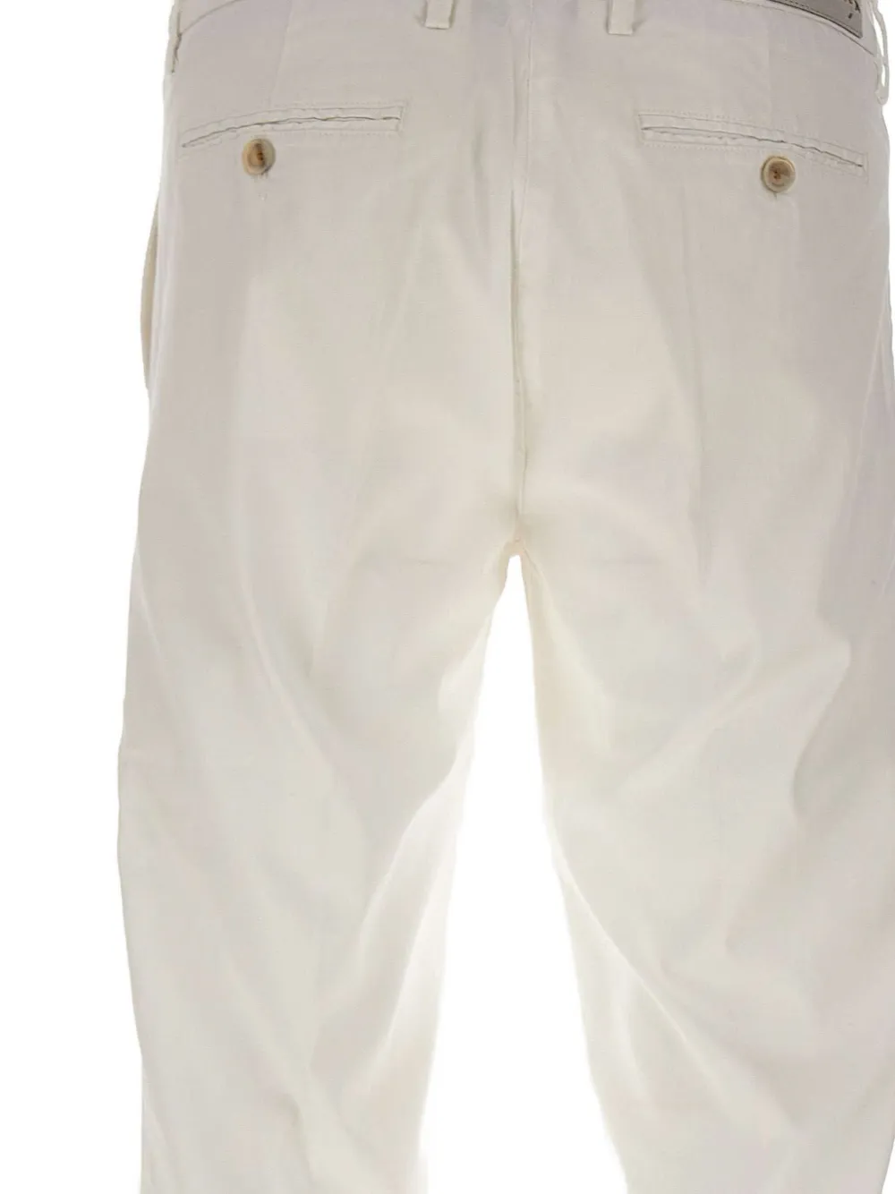 Re-hash Logo Button Chinos Trousers In White