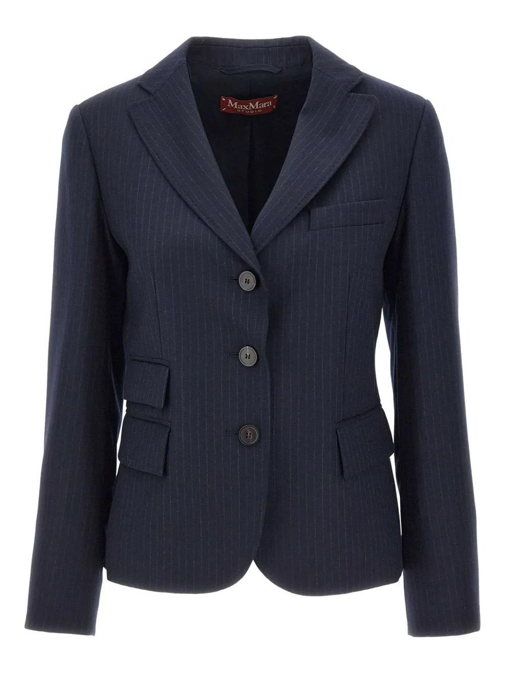 Max Mara pinstripe button blazer | Blue | Image 1