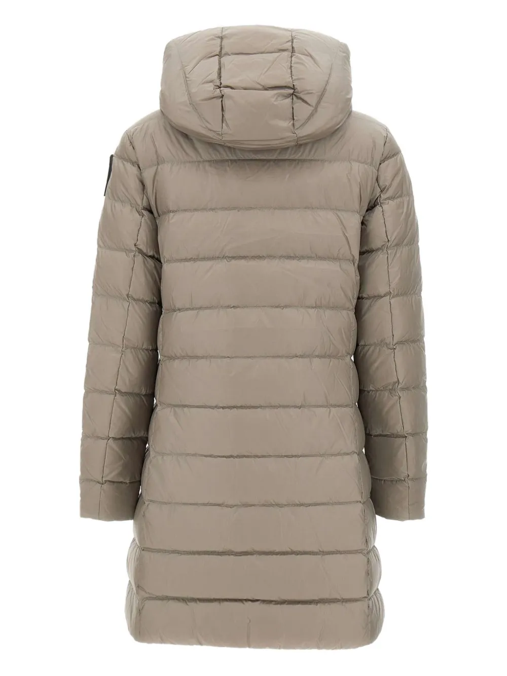 Blauer Agnes Hooded Quilted Coat In Neutral