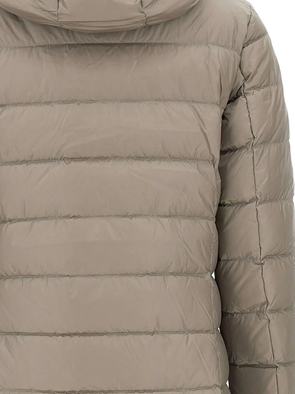 Blauer Agnes Hooded Quilted Coat In Neutral