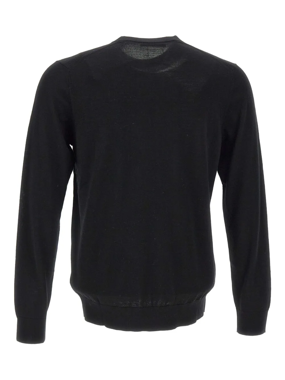DIKTAT crew neck ribbed sweater - Zwart