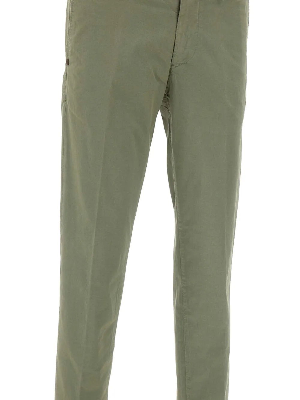 Re-hash Welt Pocket Turn-up Trousers In Green