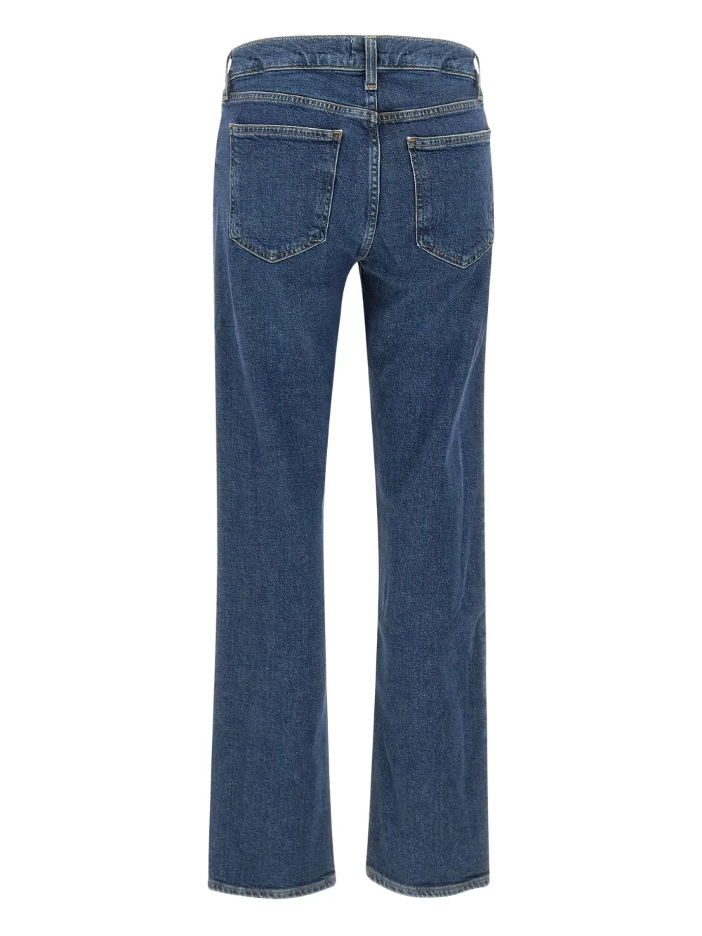 Agolde Denim Trousers With Belt Loops In Blue