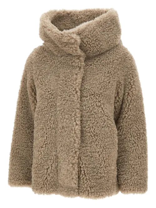 Veste en peau lainée artificielle - RRD - Modalova