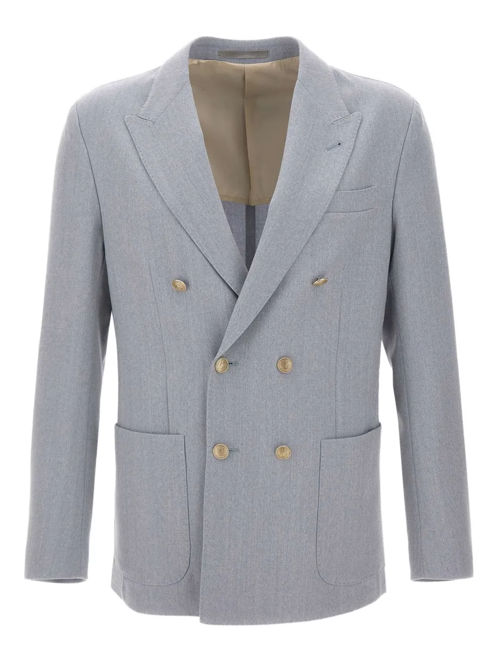 Eleventy peak lapels double-breasted blazer | gris | Image 1