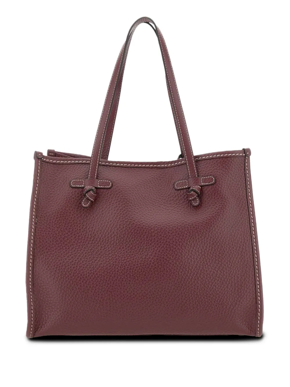 Marcella Club Knot Detail  Shoulder Bag In Red