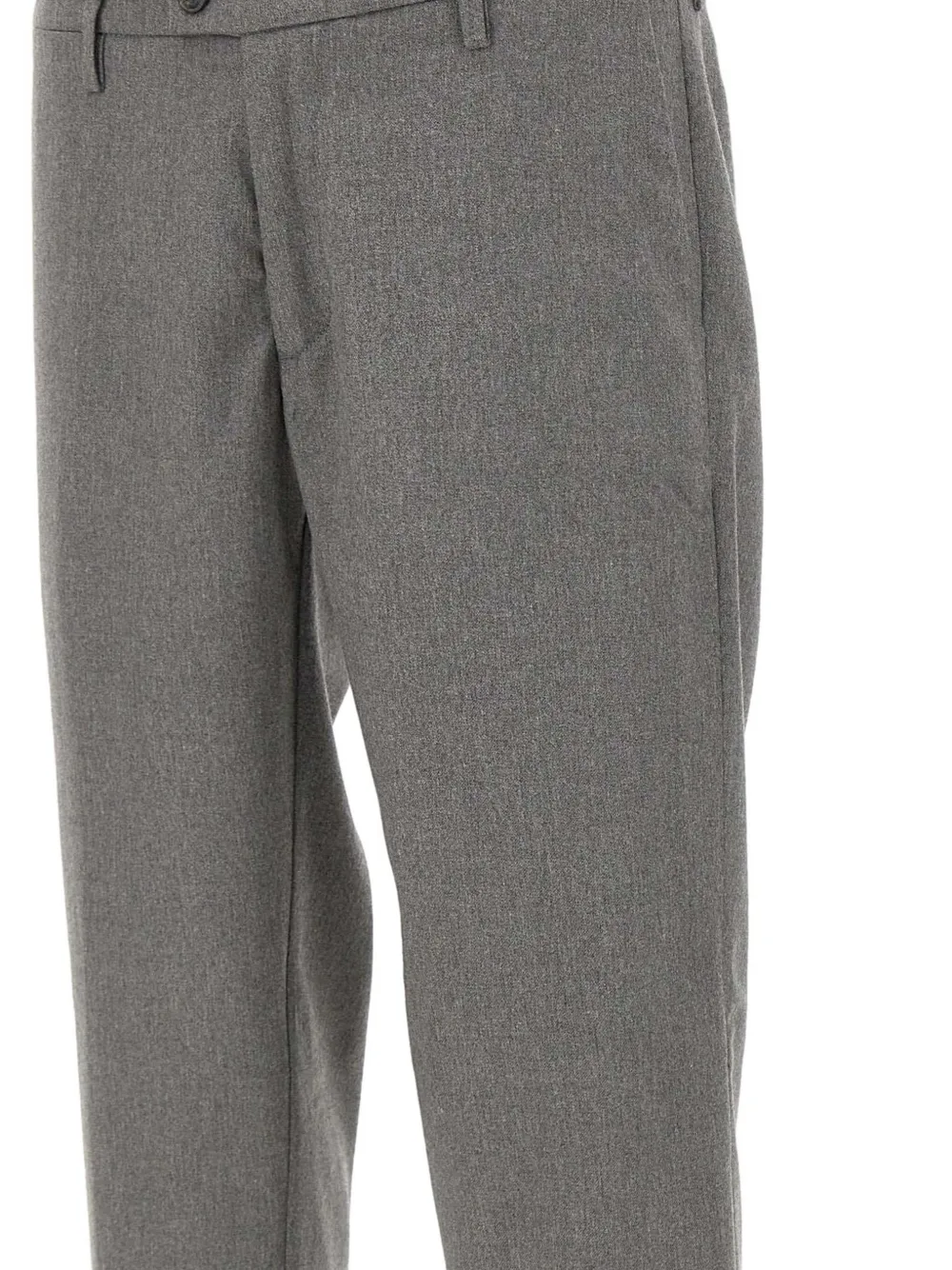 Re-hash Buttoned Cuffed Trousers In Gray