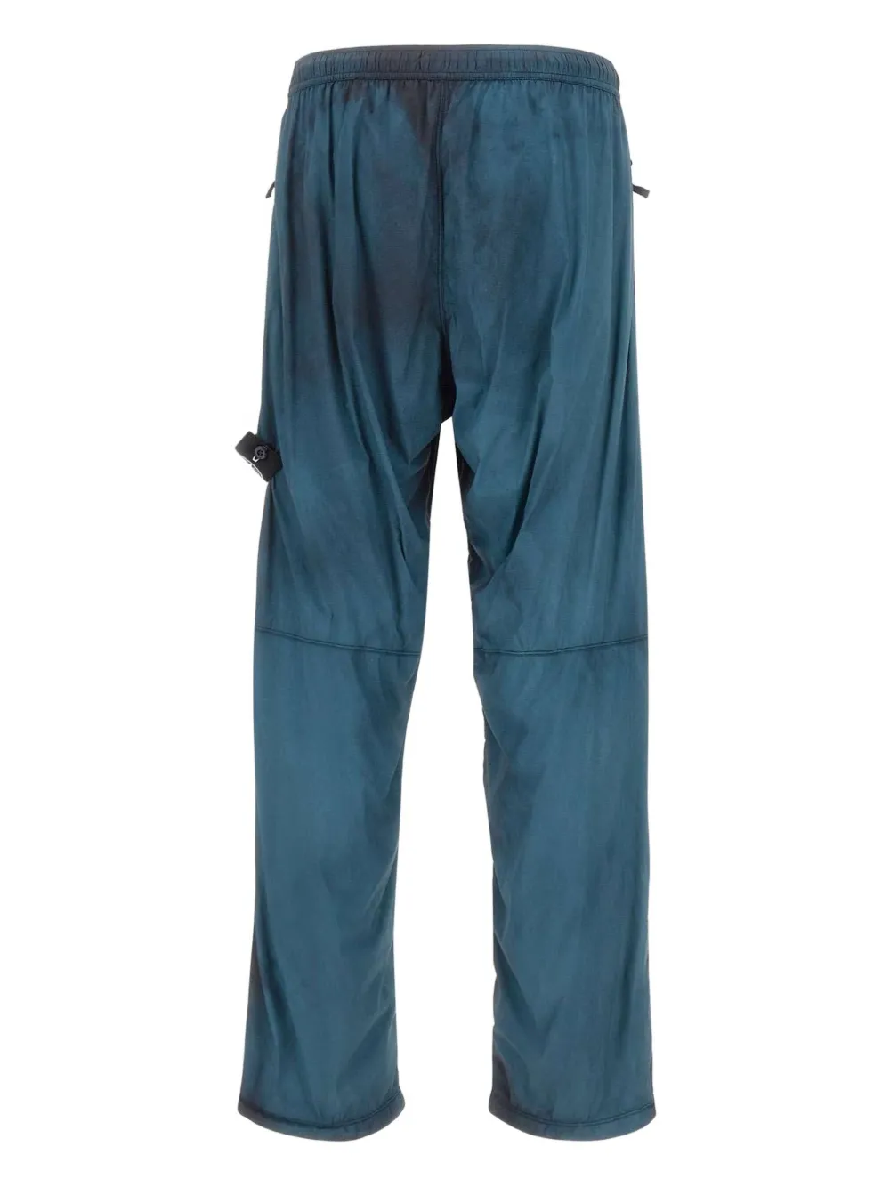 Stone Island zip pocket emblem trousers - Blauw