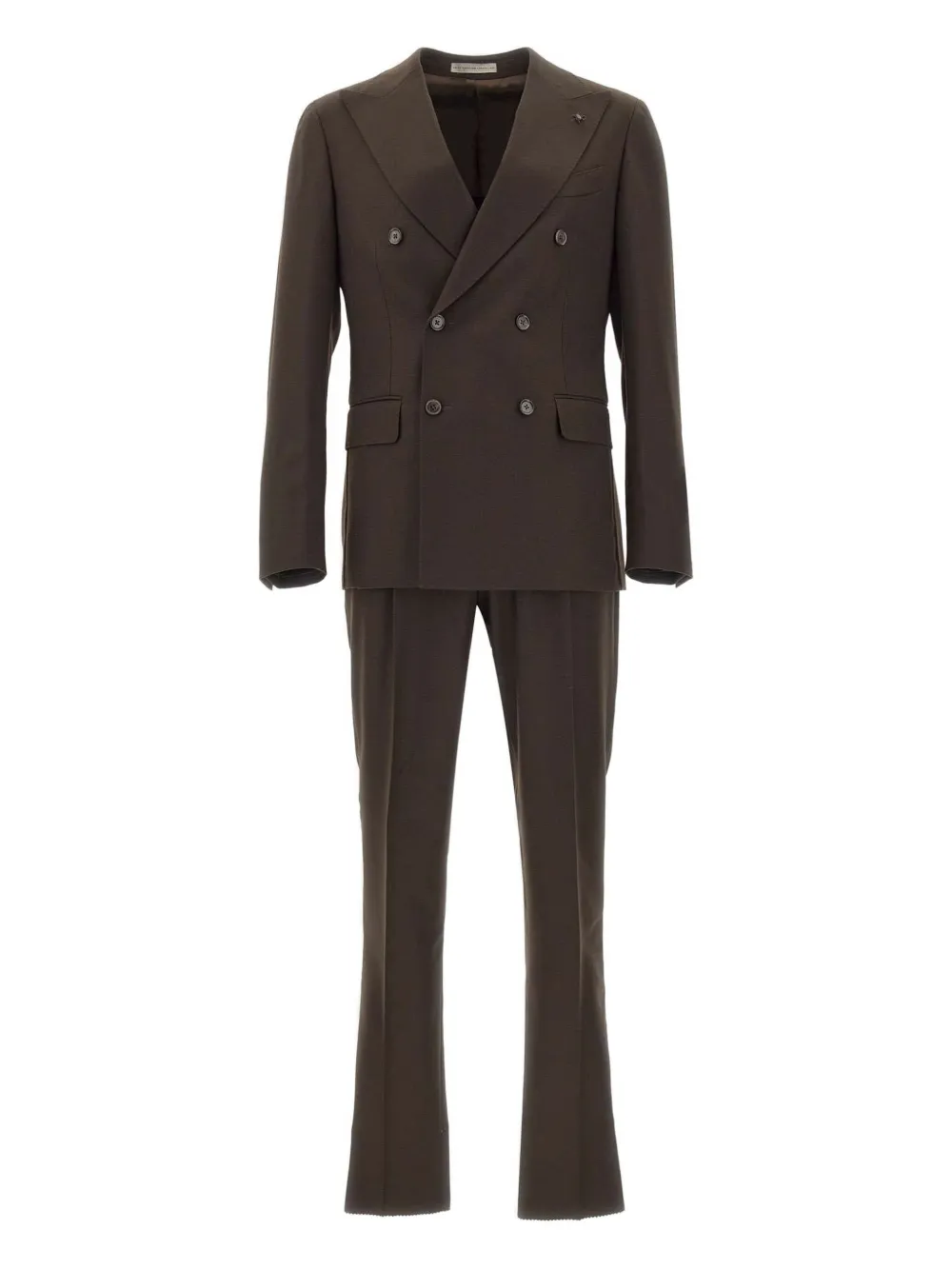 Corneliani double-breasted peak-lapel suit | marrón | Image 1