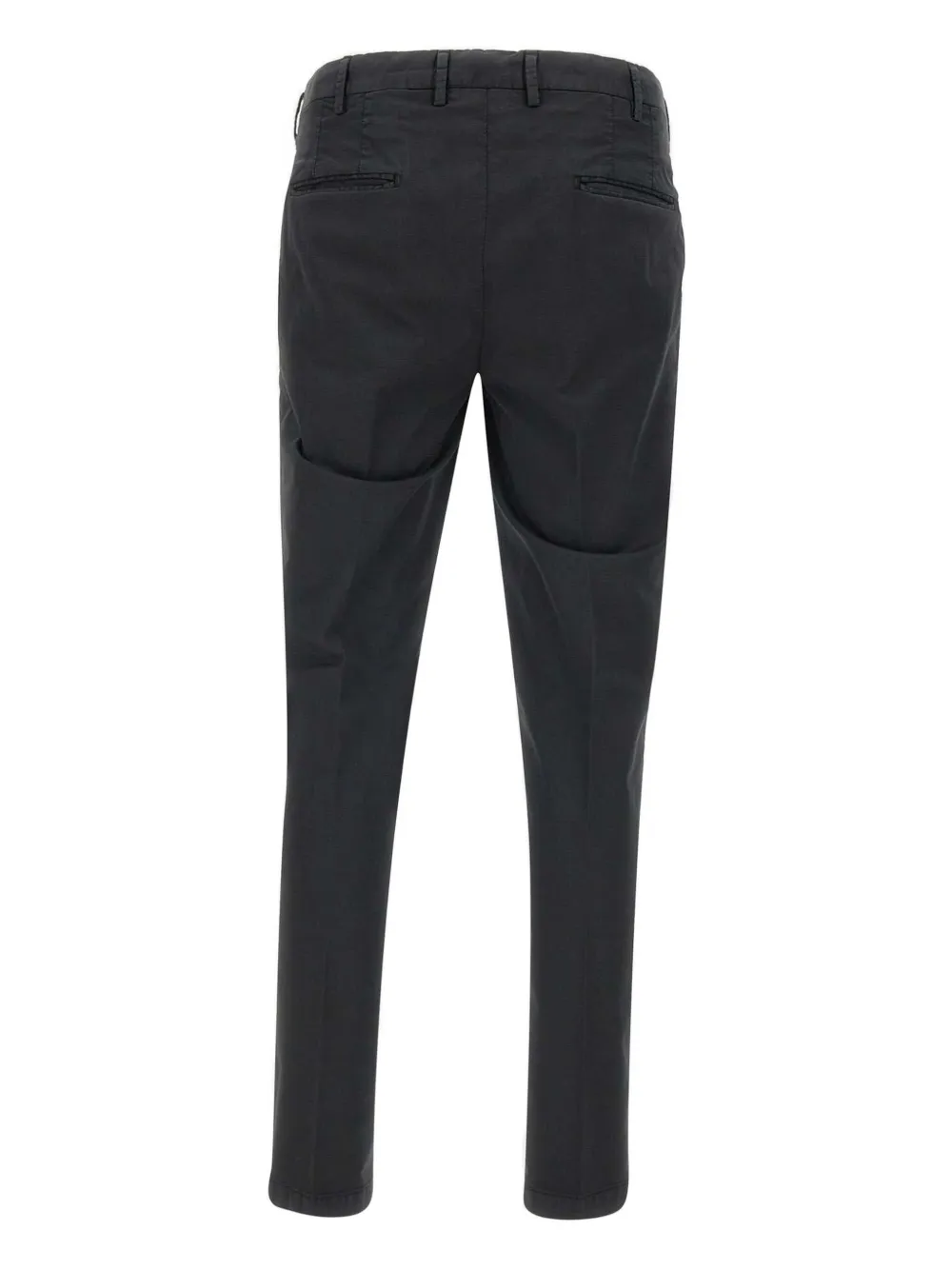 Devore Belt-loops Welt-pockets Trousers In Black