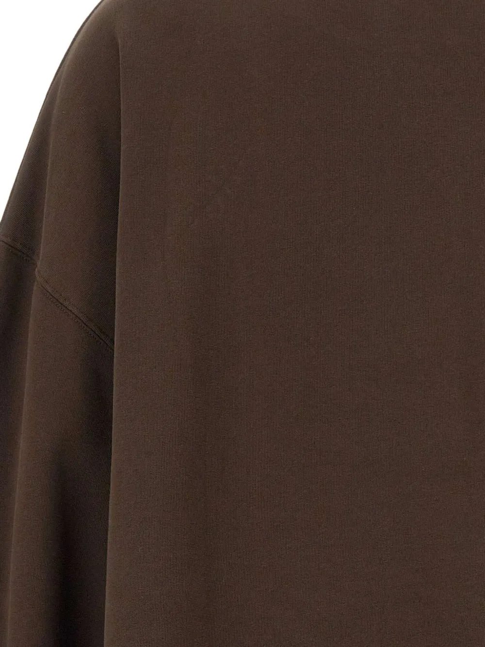 Rotate Birger Christensen Logo Crewneck Sweatshirt In Brown