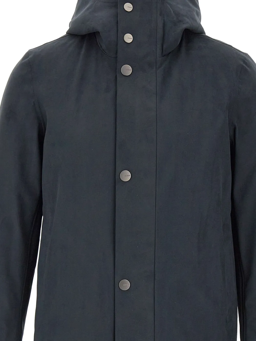 RRD Jas met knoop en capuchon Blauw