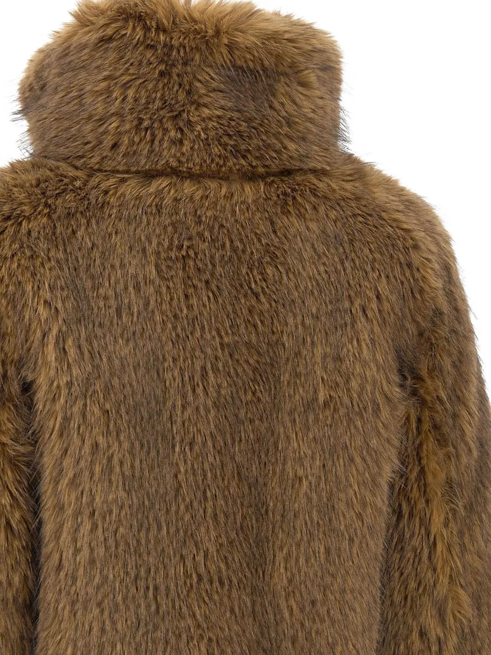 Moose Knuckles Zip Faux-fur Jacket In Brown