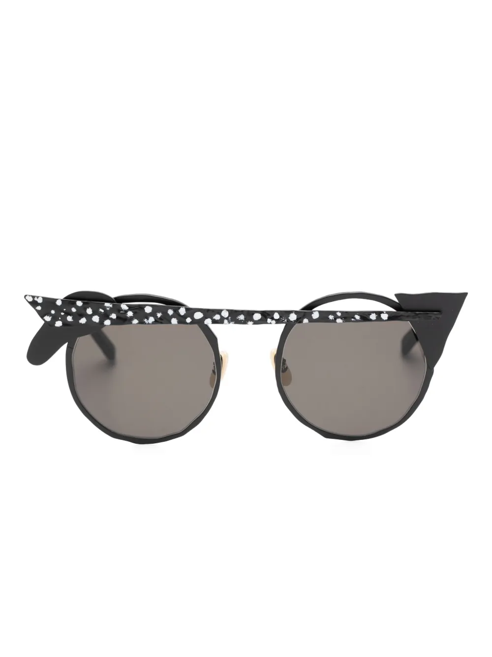 MASAHIROMARUYAMA dots-detail sunglasses - Nero