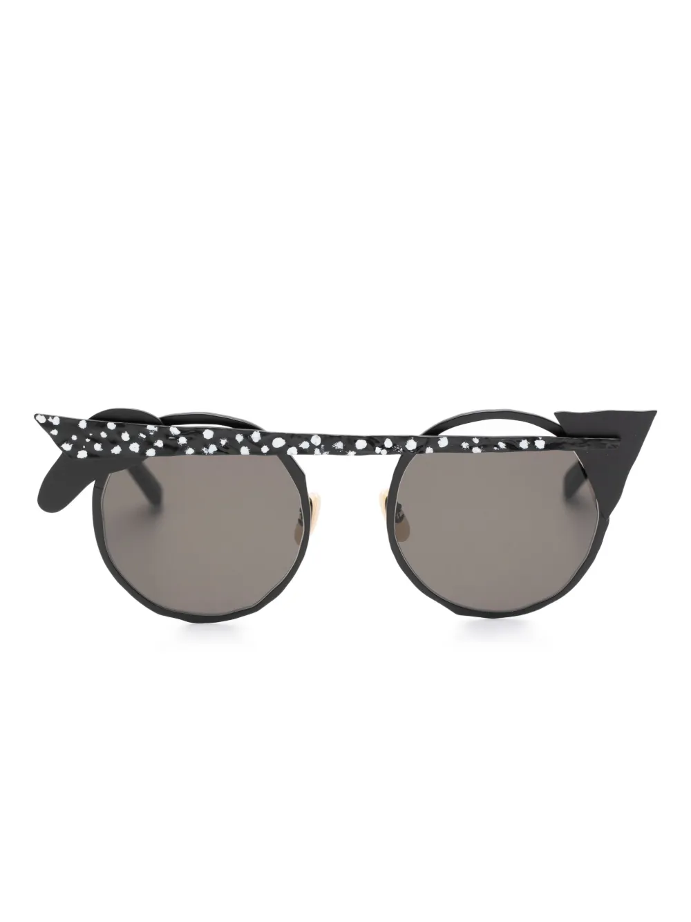 MASAHIROMARUYAMA dots-detail sunglasses | Black | Image 1