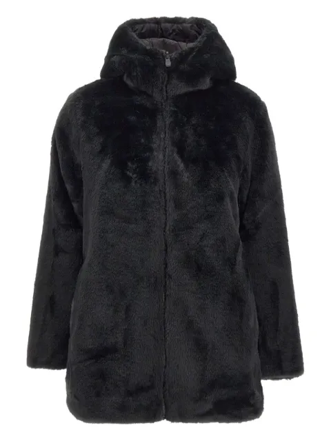 Save The Duck hooded faux fur coat