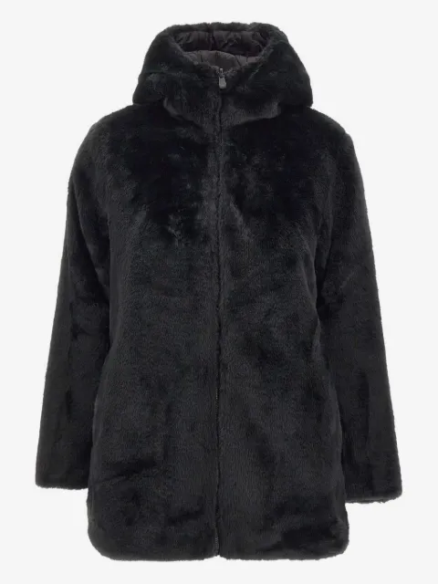 Save The Duck hooded faux fur coat