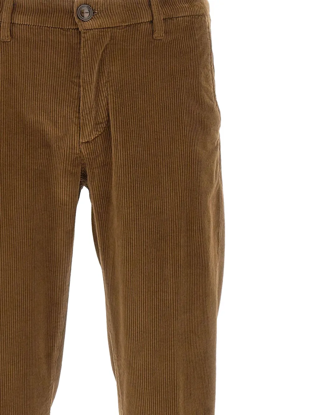 Re-hash Corduroy Cuffed Trousers In Brown