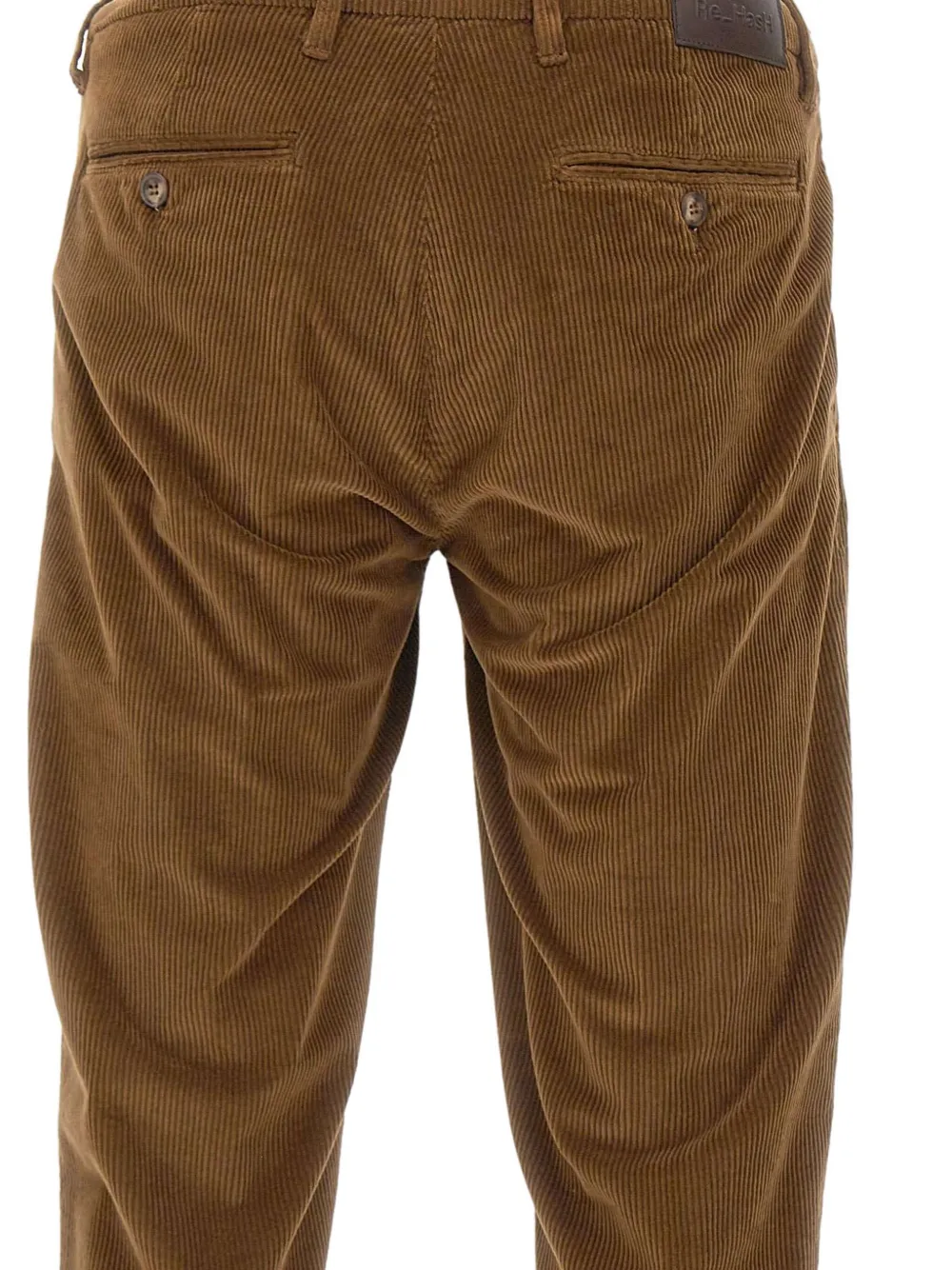 Re-hash Corduroy Cuffed Trousers In Brown