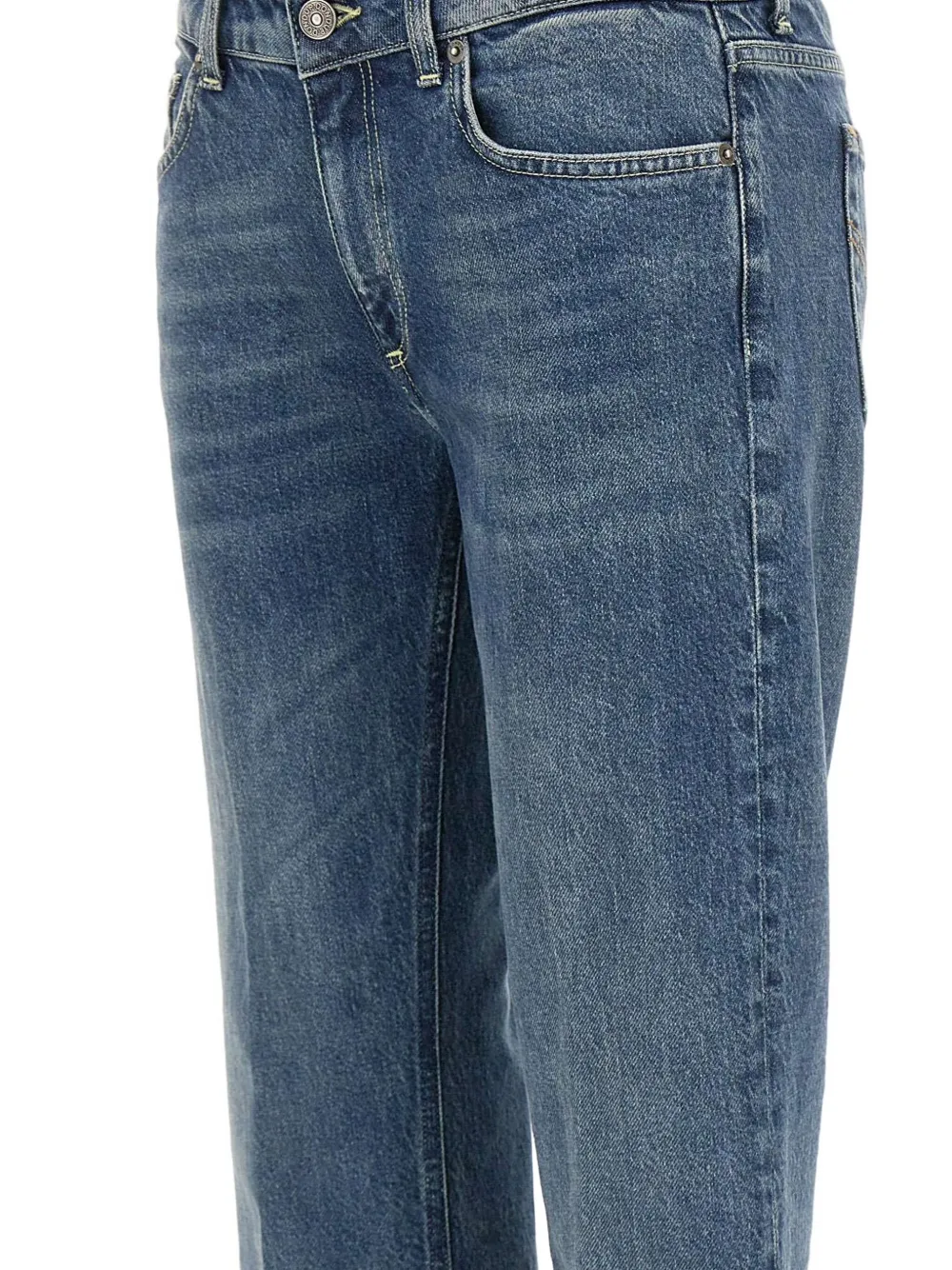 DONDUP Jeans met vijf zakken en logo Blauw
