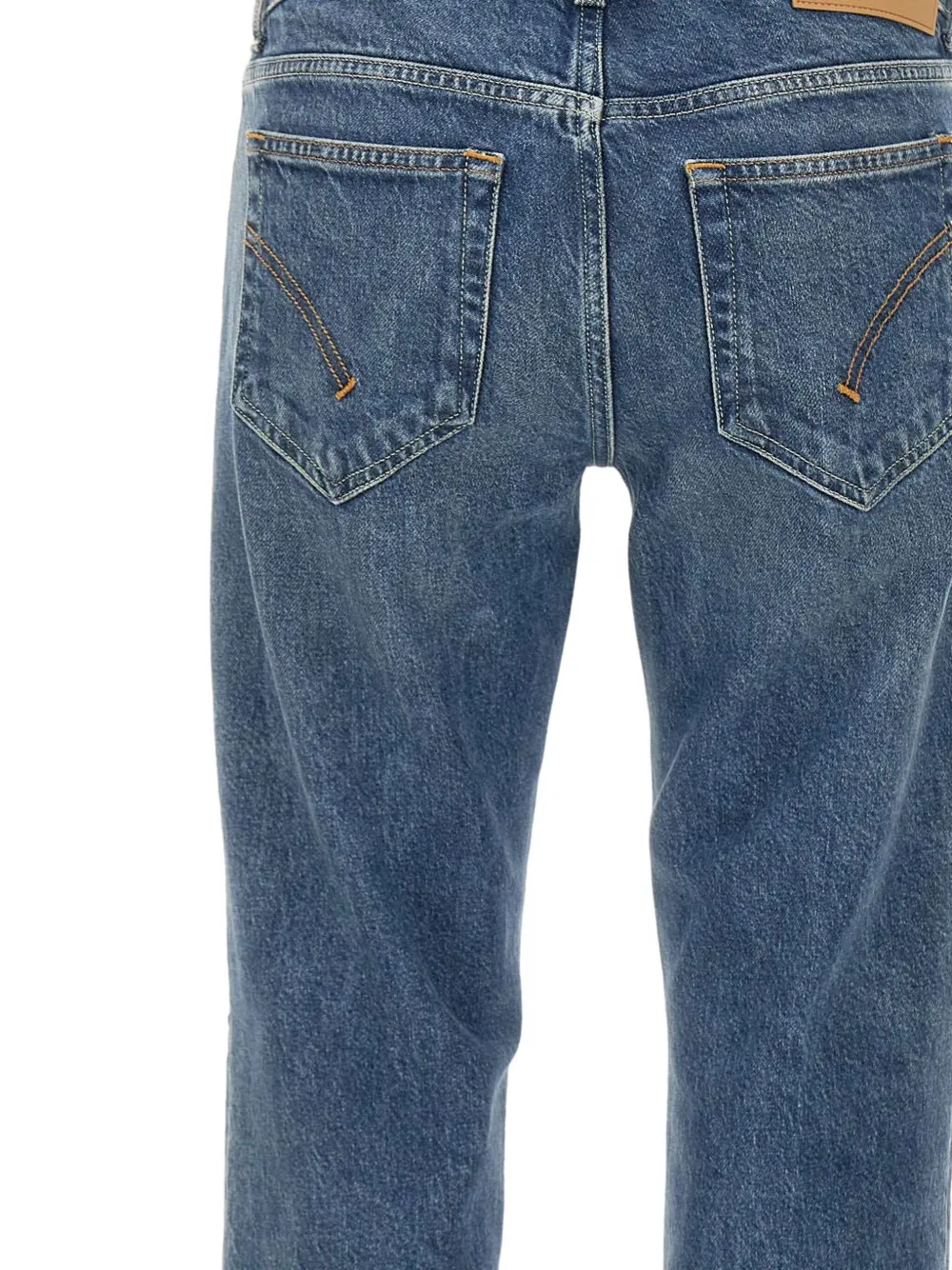 DONDUP Jeans met vijf zakken en logo Blauw