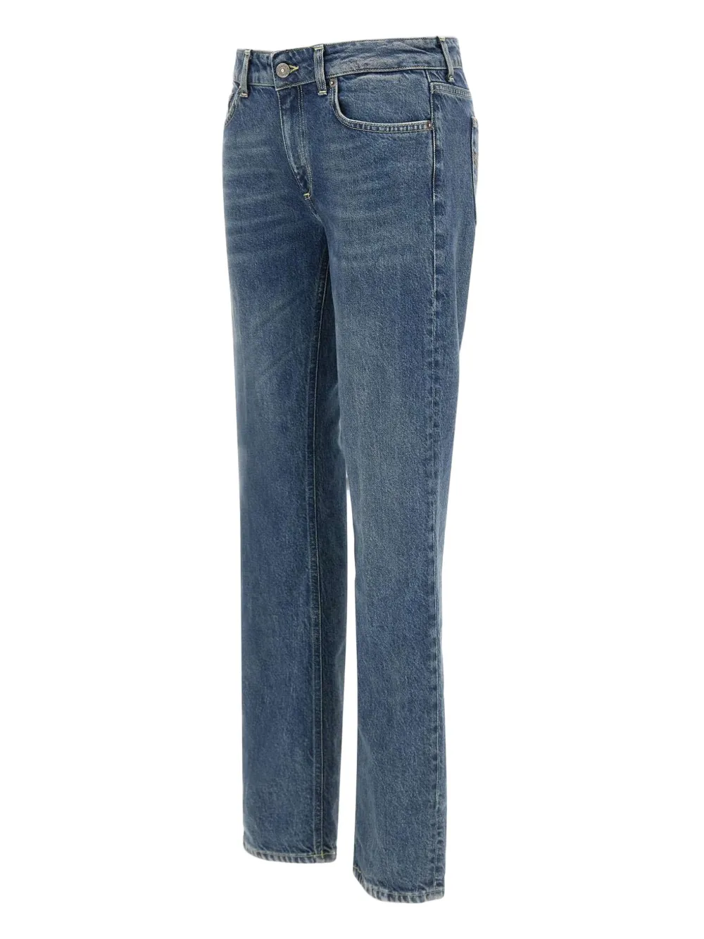 DONDUP Jeans met vijf zakken en logo Blauw