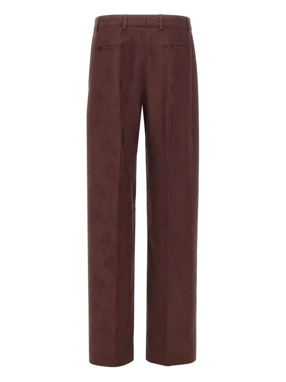 Etro Floral Pattern Trousers Featuring Pockets In Brown