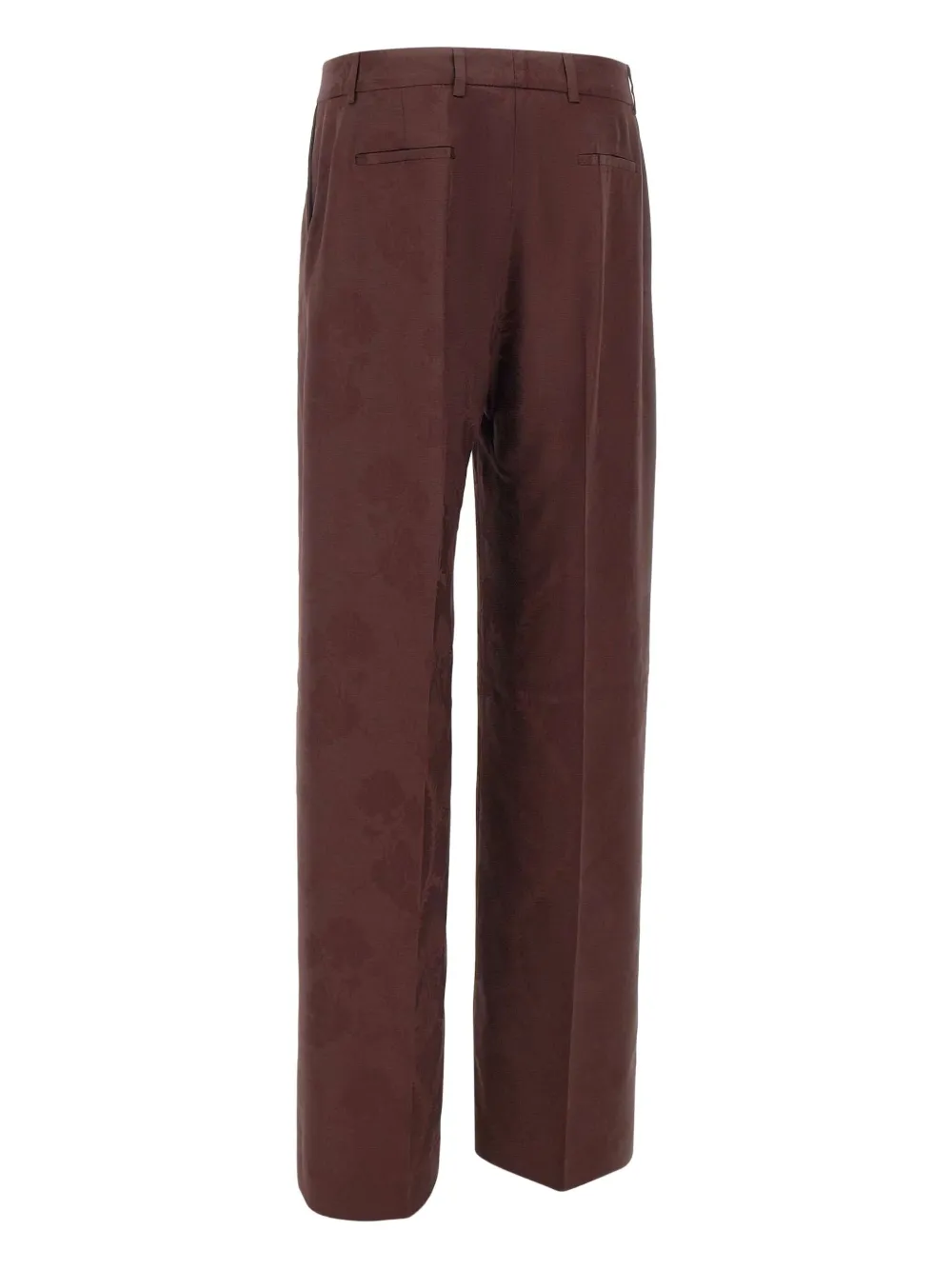 Etro Floral Pattern Trousers Featuring Pockets In Brown