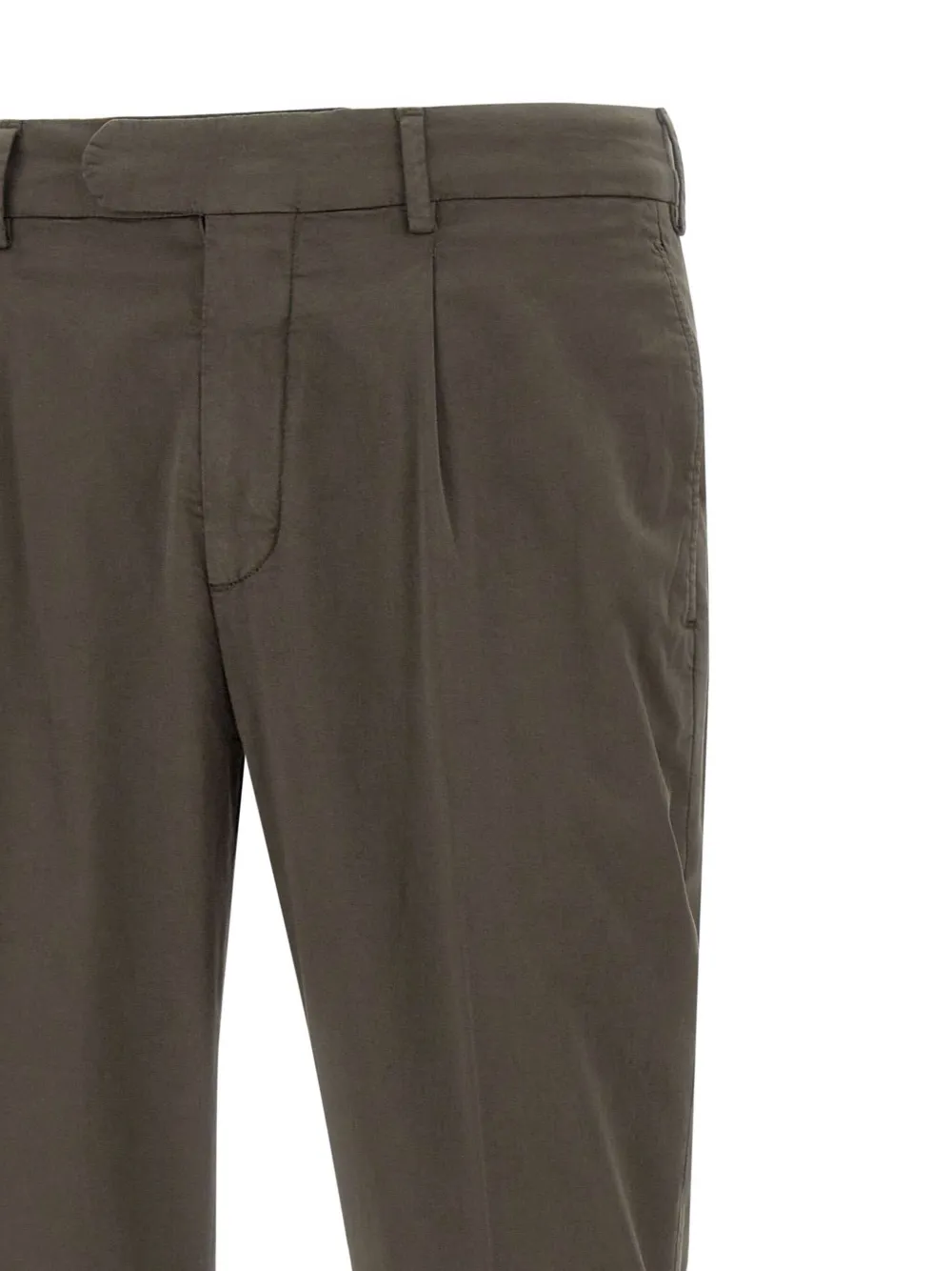Devore Belt-loops Trousers In Brown
