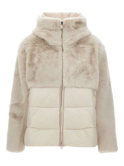 Blauer faux fur quilted jacket
