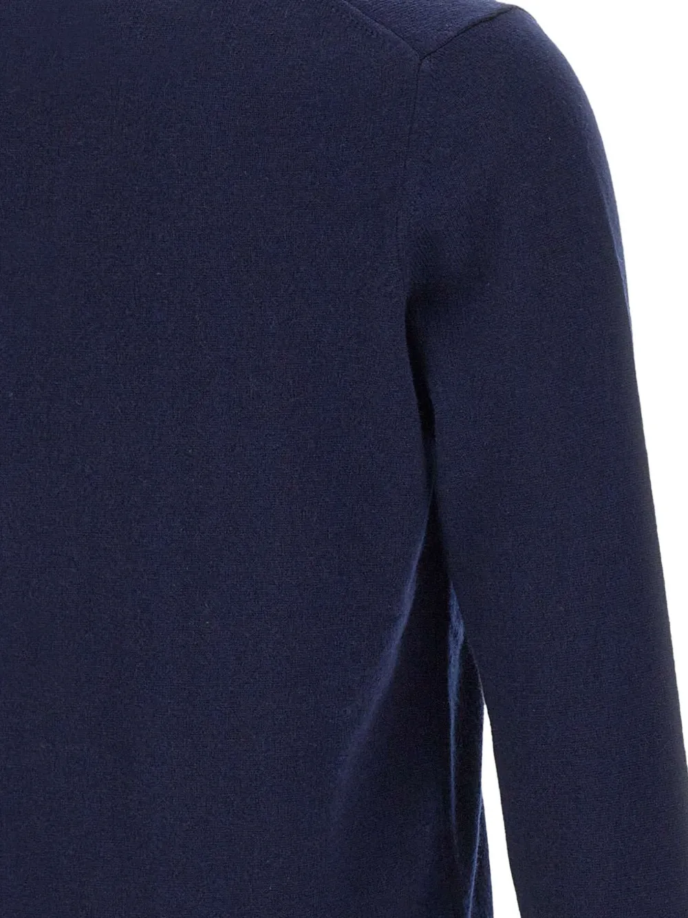 Kangra Geribbelde trui met V-hals Blauw