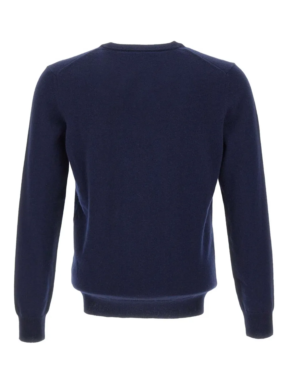 Kangra Geribbelde trui met V-hals Blauw