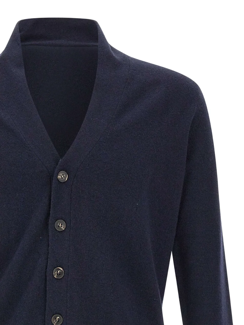 Kangra Vest met sjaalkraag en knoop Blauw